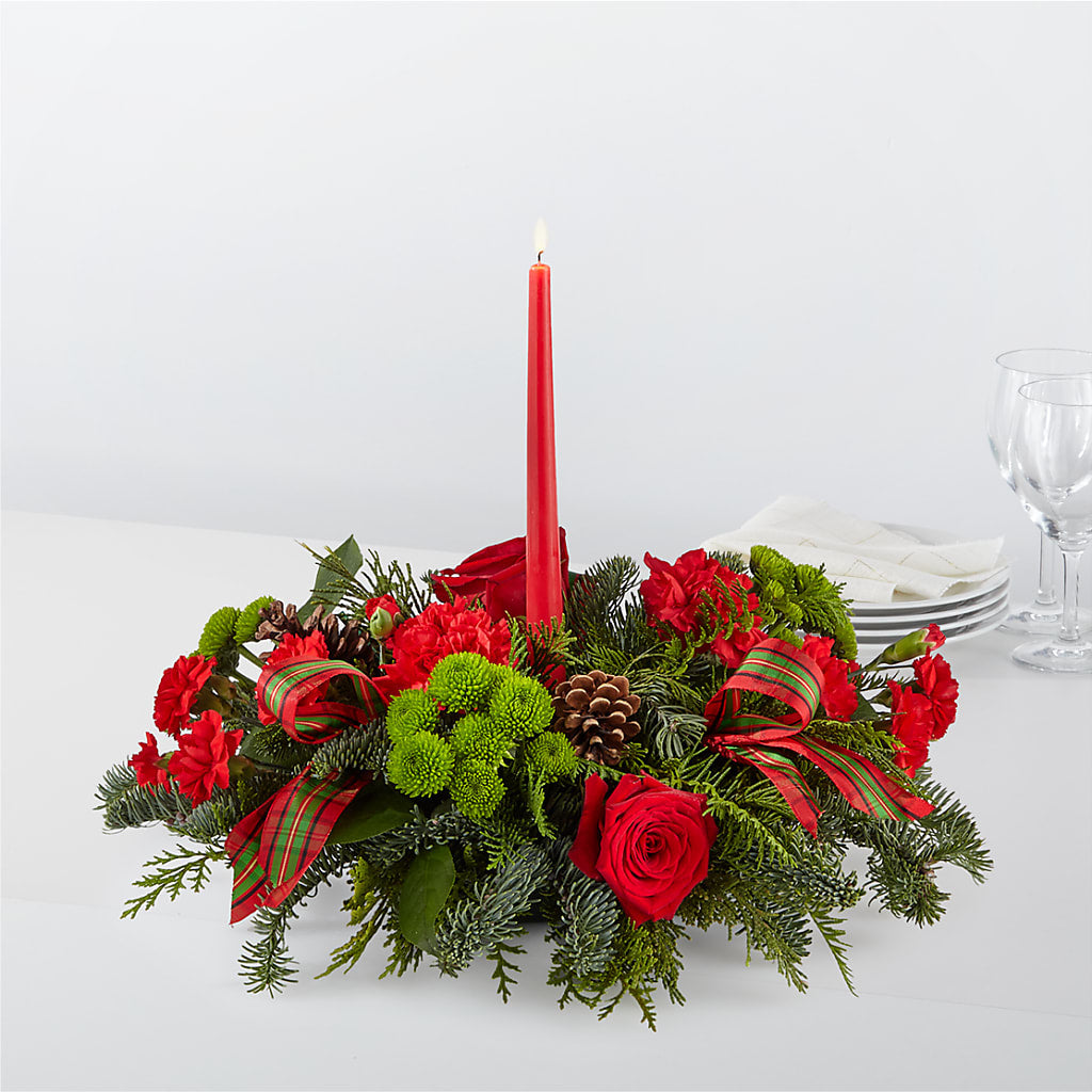 By the Candlelight Centerpiece – CHARLY'S FLOWERS, San Jose CA