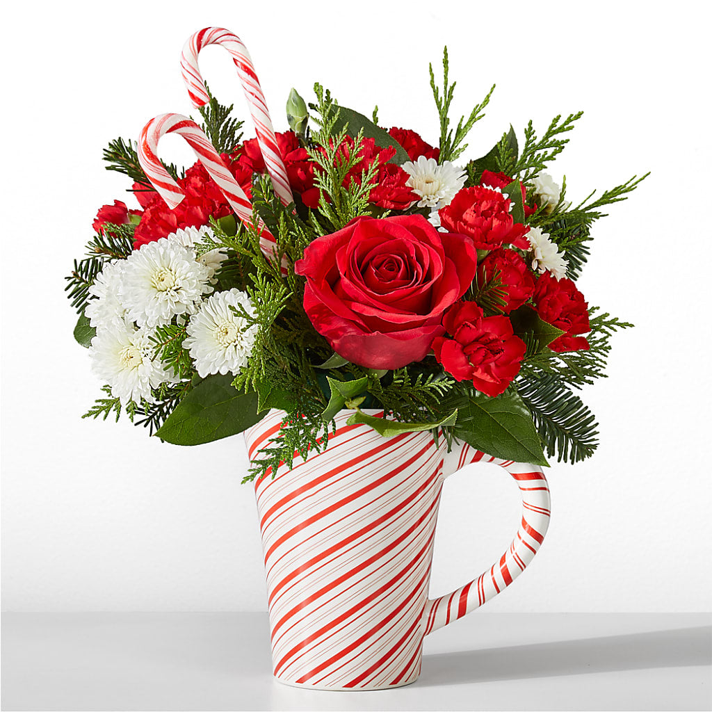 Peppermint Swirl Mug – CHARLY'S FLOWERS, San Jose CA