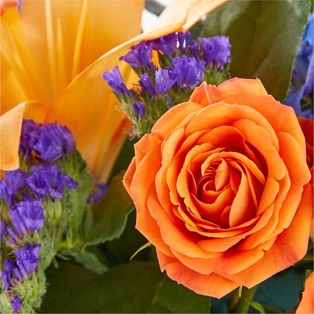 Radiant Citrus Box Bouquet – CHARLY'S FLOWERS, San Jose CA