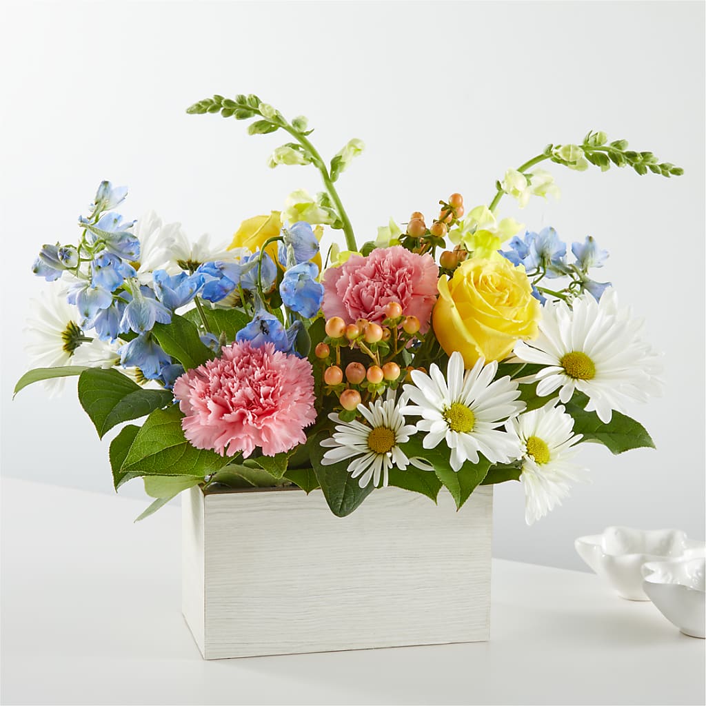 Sun Salutation Box Bouquet – CHARLY'S FLOWERS, San Jose CA