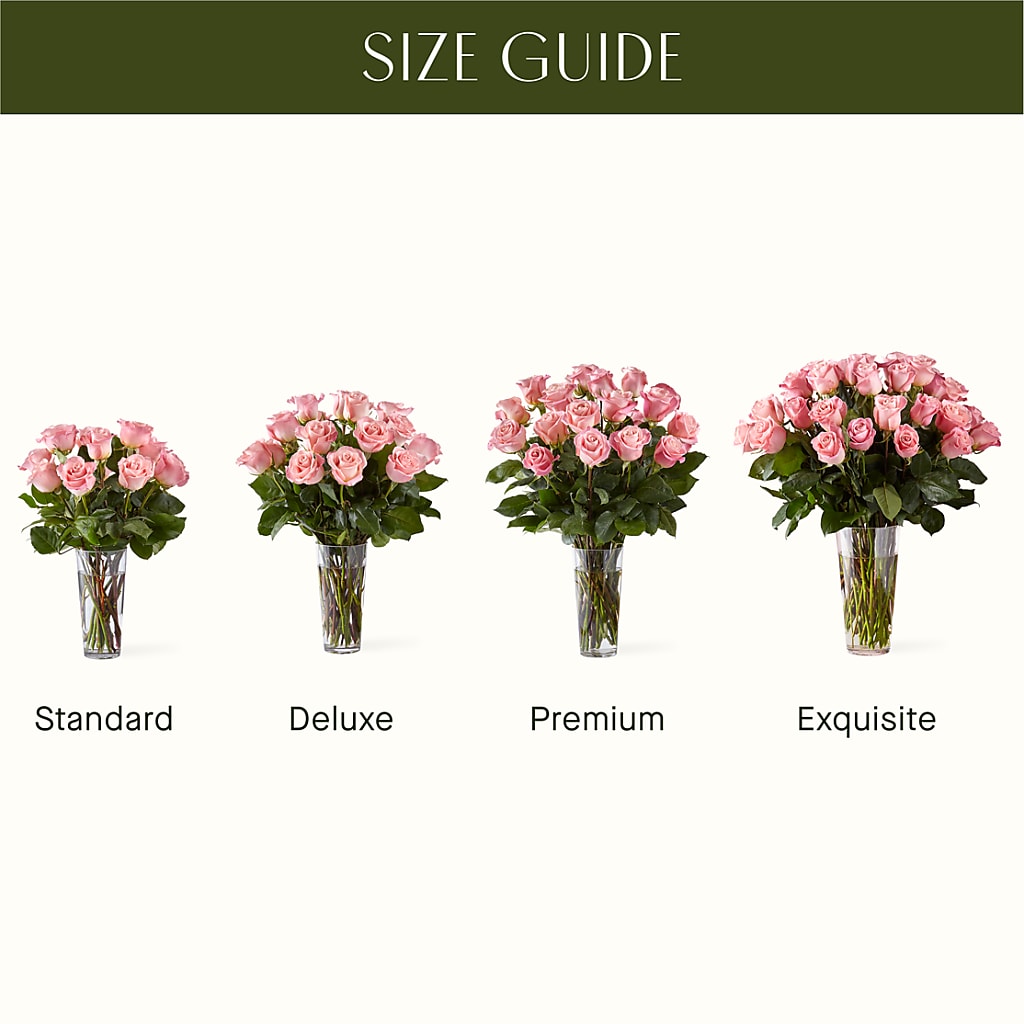 Long Stem Pink Rose Bouquet – CHARLY'S FLOWERS, San Jose CA