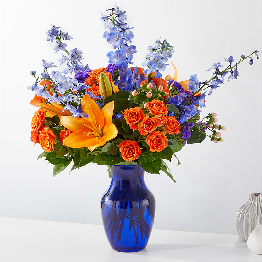 Radiant Citrus Bouquet – CHARLY'S FLOWERS, San Jose CA