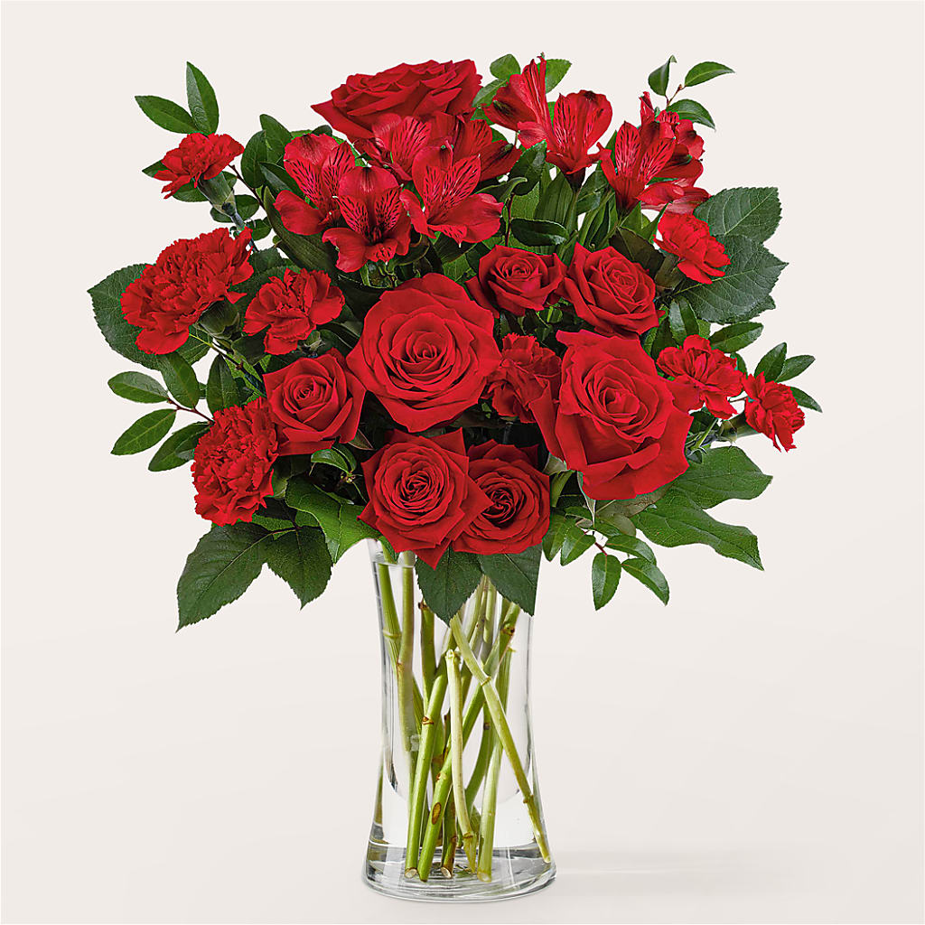 Brilliant Ruby Bouquet – CHARLY'S FLOWERS, San Jose CA