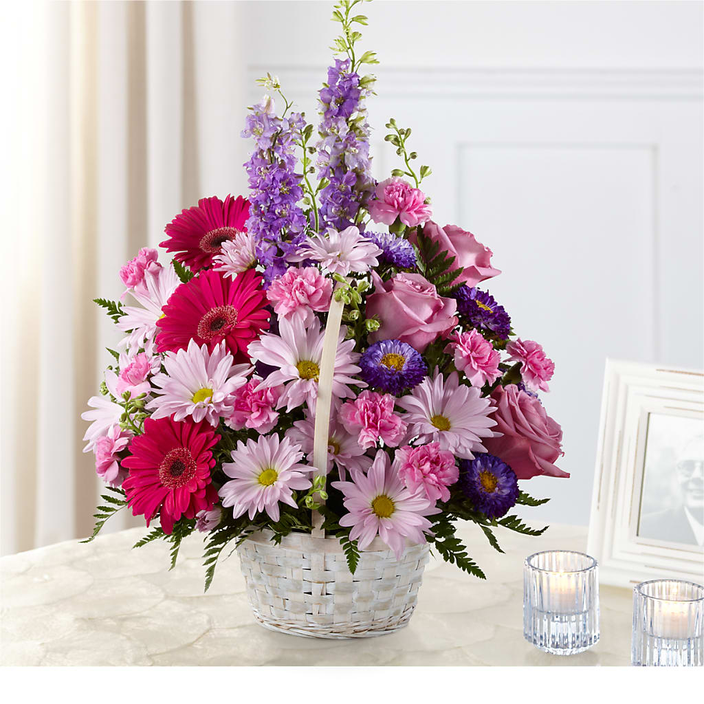 Pastel Peace Basket – CHARLY'S FLOWERS, San Jose CA