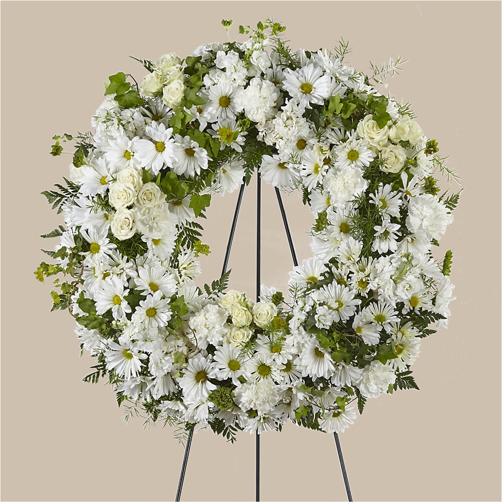 Faithful Wishes Wreath – CHARLY'S FLOWERS, San Jose CA