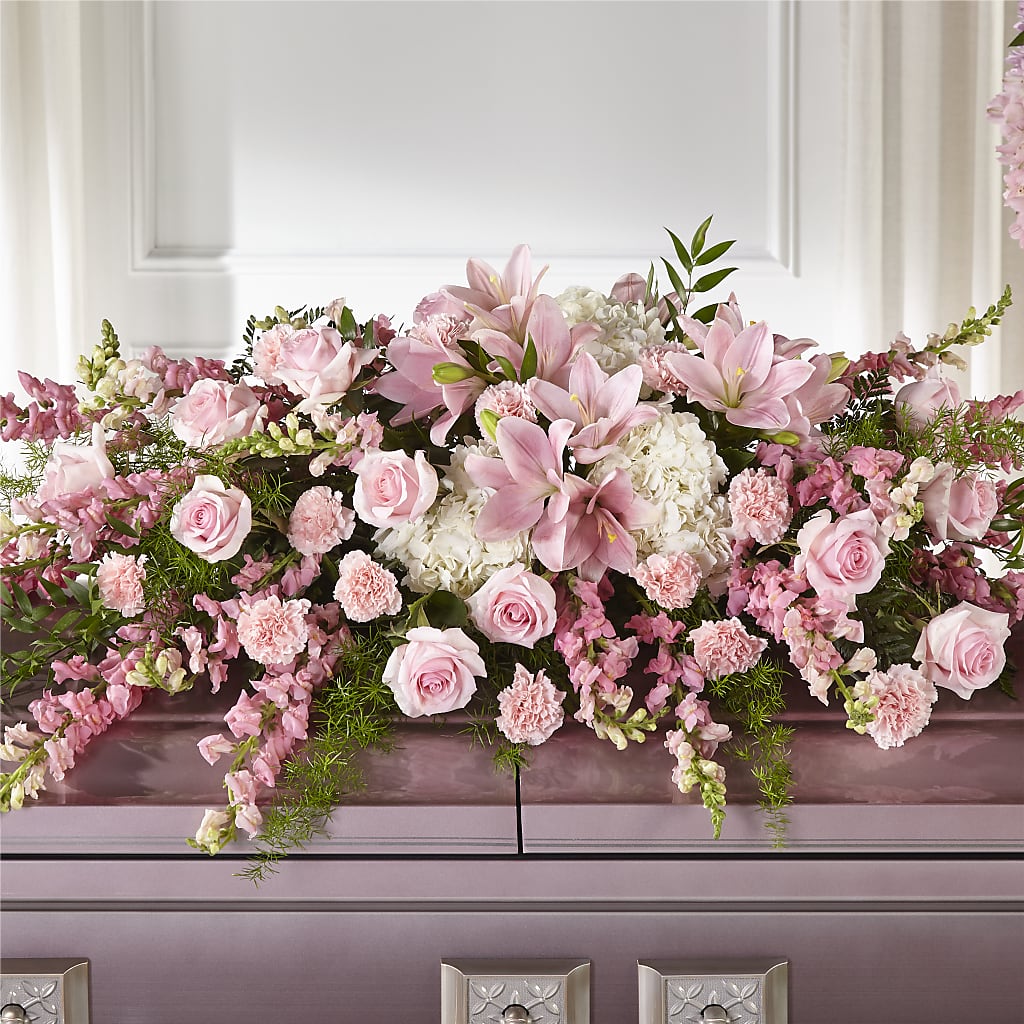 Life & Remembrance Casket Spray – CHARLY'S FLOWERS, San Jose CA