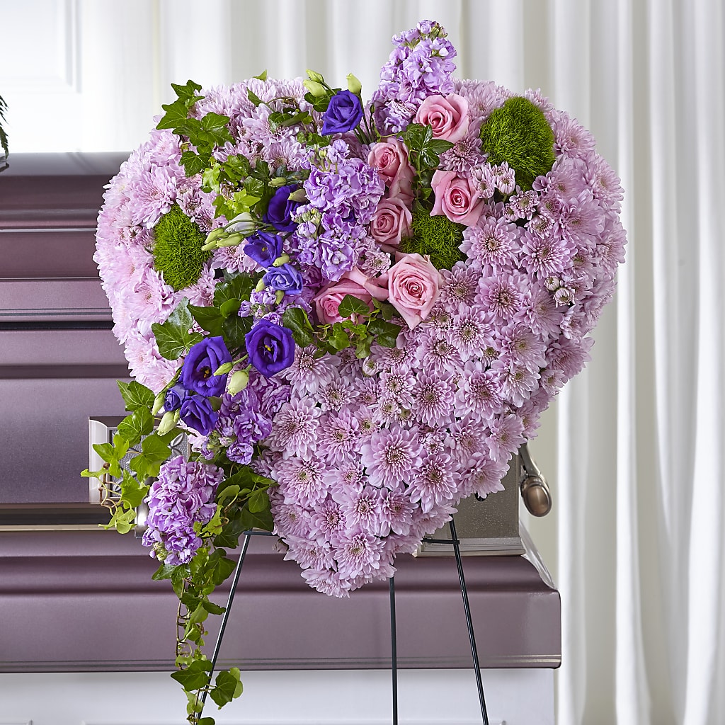 Treasured Love Standing Heart – CHARLY'S FLOWERS, San Jose CA