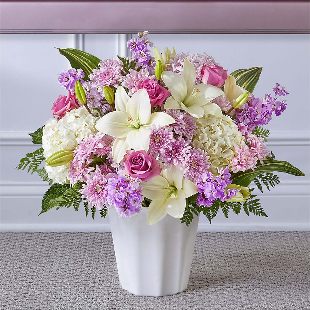Heaven Sent Floor Basket – CHARLY'S FLOWERS, San Jose CA