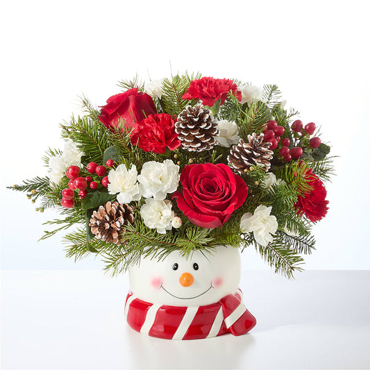 Jolly Snowman Bouquet – CHARLY'S FLOWERS, San Jose CA
