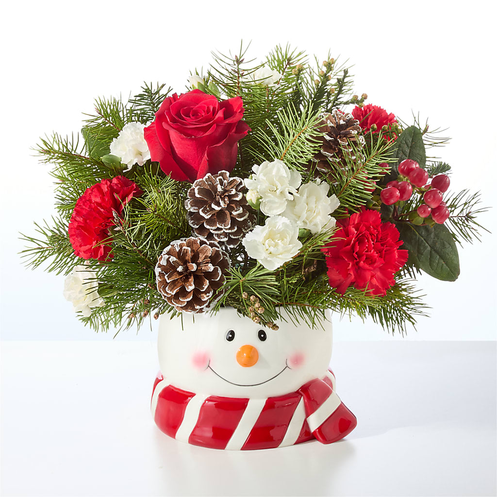 Jolly Snowman Bouquet – CHARLY'S FLOWERS, San Jose CA