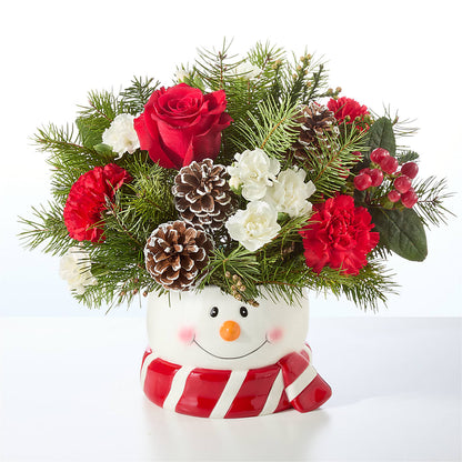Jolly Snowman Bouquet – CHARLY'S FLOWERS, San Jose CA
