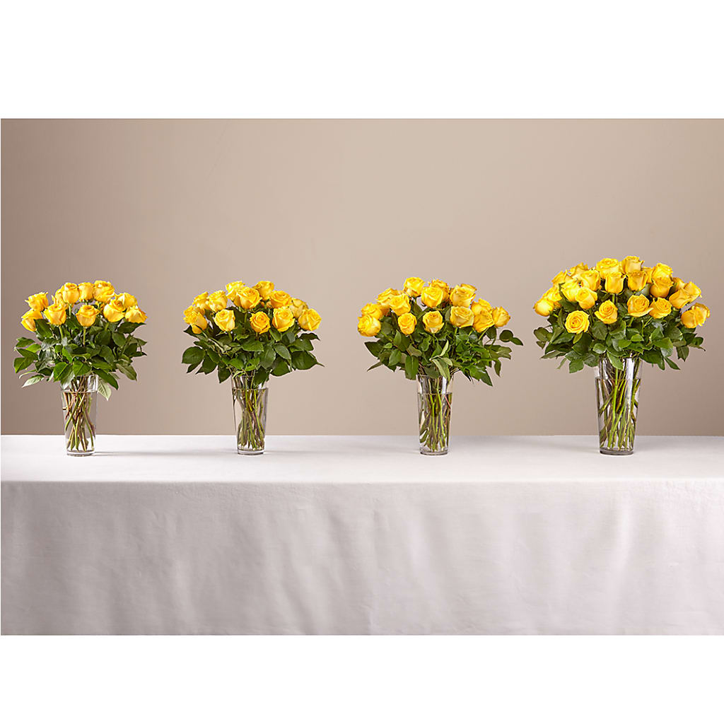 Long Stem Yellow Rose Bouquet – CHARLY'S FLOWERS, San Jose CA