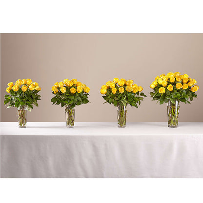 Long Stem Yellow Rose Bouquet – CHARLY'S FLOWERS, San Jose CA
