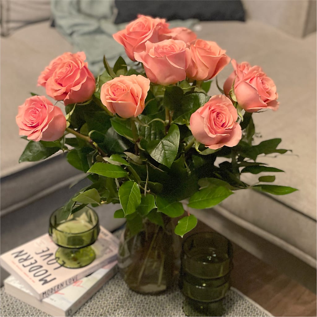 Long Stem Pink Rose Bouquet – CHARLY'S FLOWERS, San Jose CA