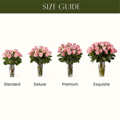 Long Stem Pink Rose Bouquet – CHARLY'S FLOWERS, San Jose CA