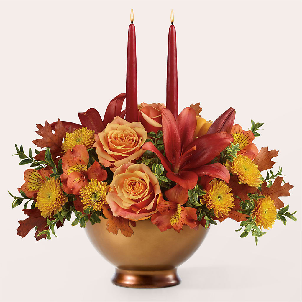 Harvest Table Centerpiece – CHARLY'S FLOWERS, San Jose CA