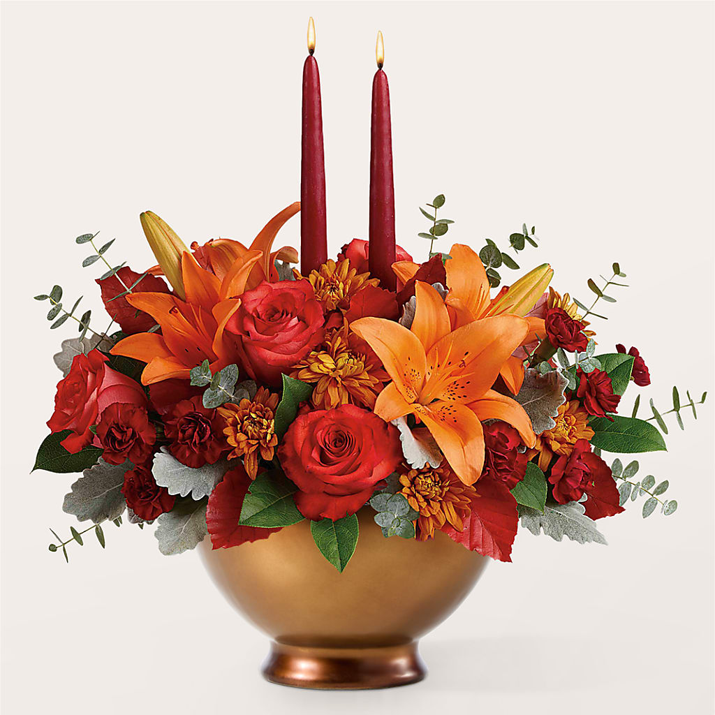 Fruits of Fall Centerpiece – CHARLY'S FLOWERS, San Jose CA
