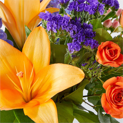 Radiant Citrus Bouquet – CHARLY'S FLOWERS, San Jose CA