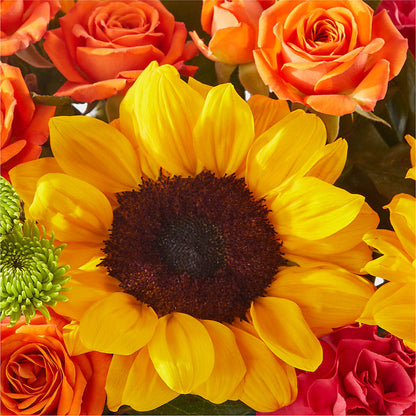Sun-drenched Blooms Box Bouquet – CHARLY'S FLOWERS, San Jose CA
