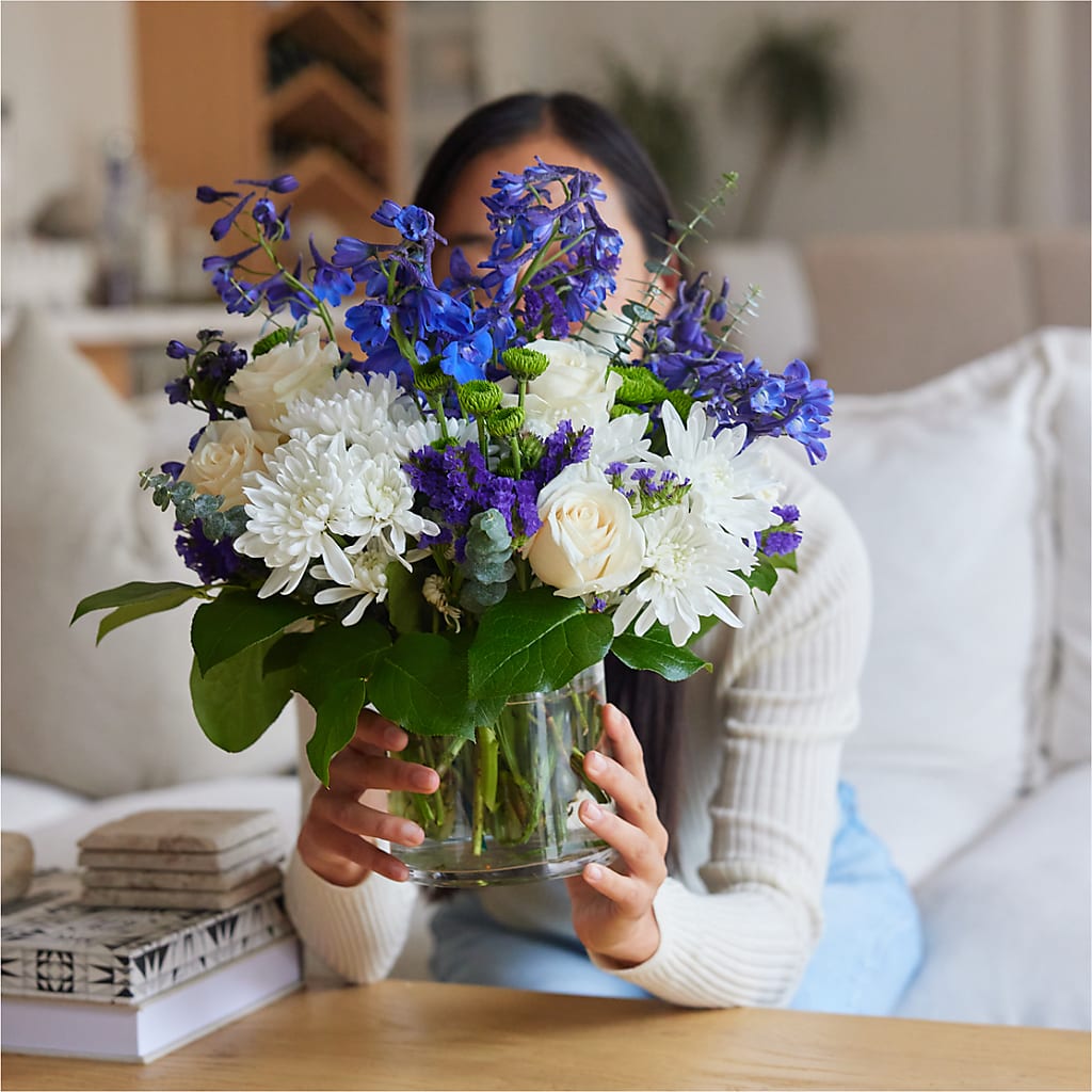 Cerulean Waves Bouquet – CHARLY'S FLOWERS, San Jose CA