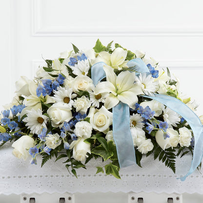 Tender Treasure Casket Spray – CHARLY'S FLOWERS, San Jose CA