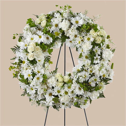 Faithful Wishes Wreath – CHARLY'S FLOWERS, San Jose CA
