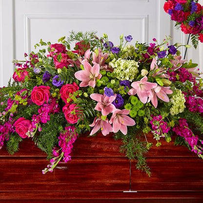 Radiant Tribute Casket Spray – CHARLY'S FLOWERS, San Jose CA