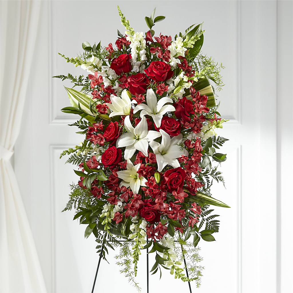 Everlasting Memory Standing Spray – CHARLY'S FLOWERS, San Jose CA