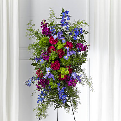 Heavenly Skies Standing Spray – CHARLY'S FLOWERS, San Jose CA