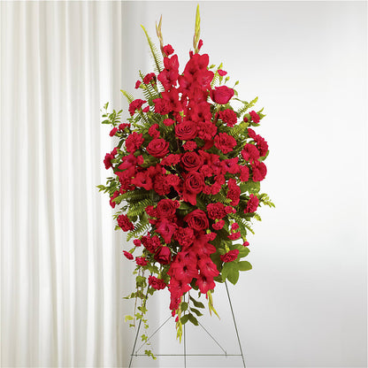 From the Heart Standing Spray – CHARLY'S FLOWERS, San Jose CA