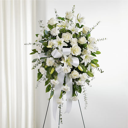 With Care Standing Spray – CHARLY'S FLOWERS, San Jose CA