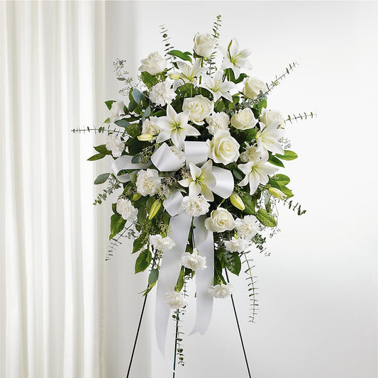 With Care Standing Spray – CHARLY'S FLOWERS, San Jose CA