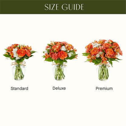 Apricot Glow Bouquet – CHARLY'S FLOWERS, San Jose CA