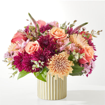 Berry Cobbler Bouquet with Ivory Vase – CHARLY'S FLOWERS, San Jose CA