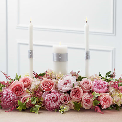 Worldwide Romance Unity Candle Arrangement – CHARLY'S FLOWERS, San Jose CA