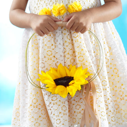 Sweet Sunshine Flower Girl Bouquet – CHARLY'S FLOWERS, San Jose CA