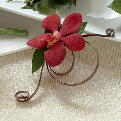 Red Mokara Boutonniere – CHARLY'S FLOWERS, San Jose CA